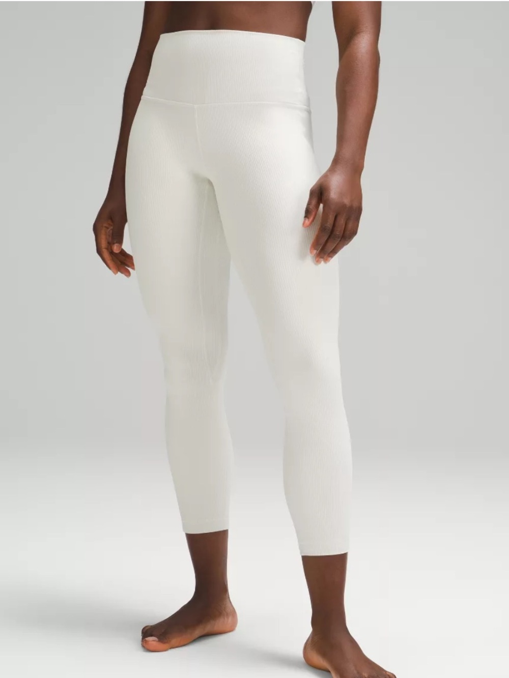 lululemon Align™ High-Rise Ribbed Legging 25” - Cream